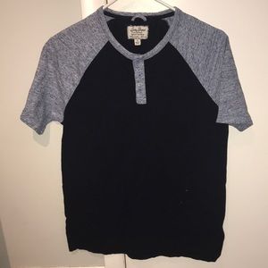 Lucky brand blue shirt sleeved Henley